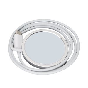 Chargeur magnétique, protections contre la surchauffe Protections multiples Chargeur sans fil magnétique Chargeur rapide pour le voyage blanc