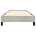 thumbnail image 4 of vidaXL Bed Frame Light Grey 100x203 cm Twin XL Velvet, 4 of 7