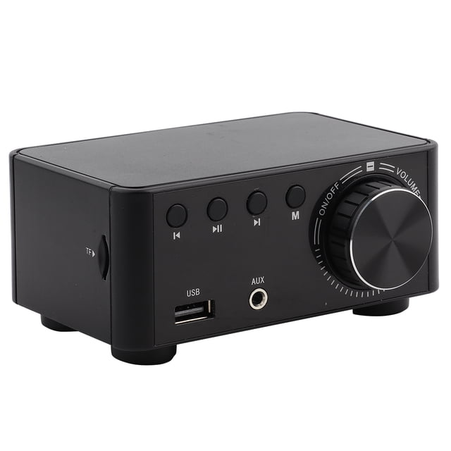 Stereo , 5.0 Audio Quality Assurance No Auditory Noise Digital For AMP Black