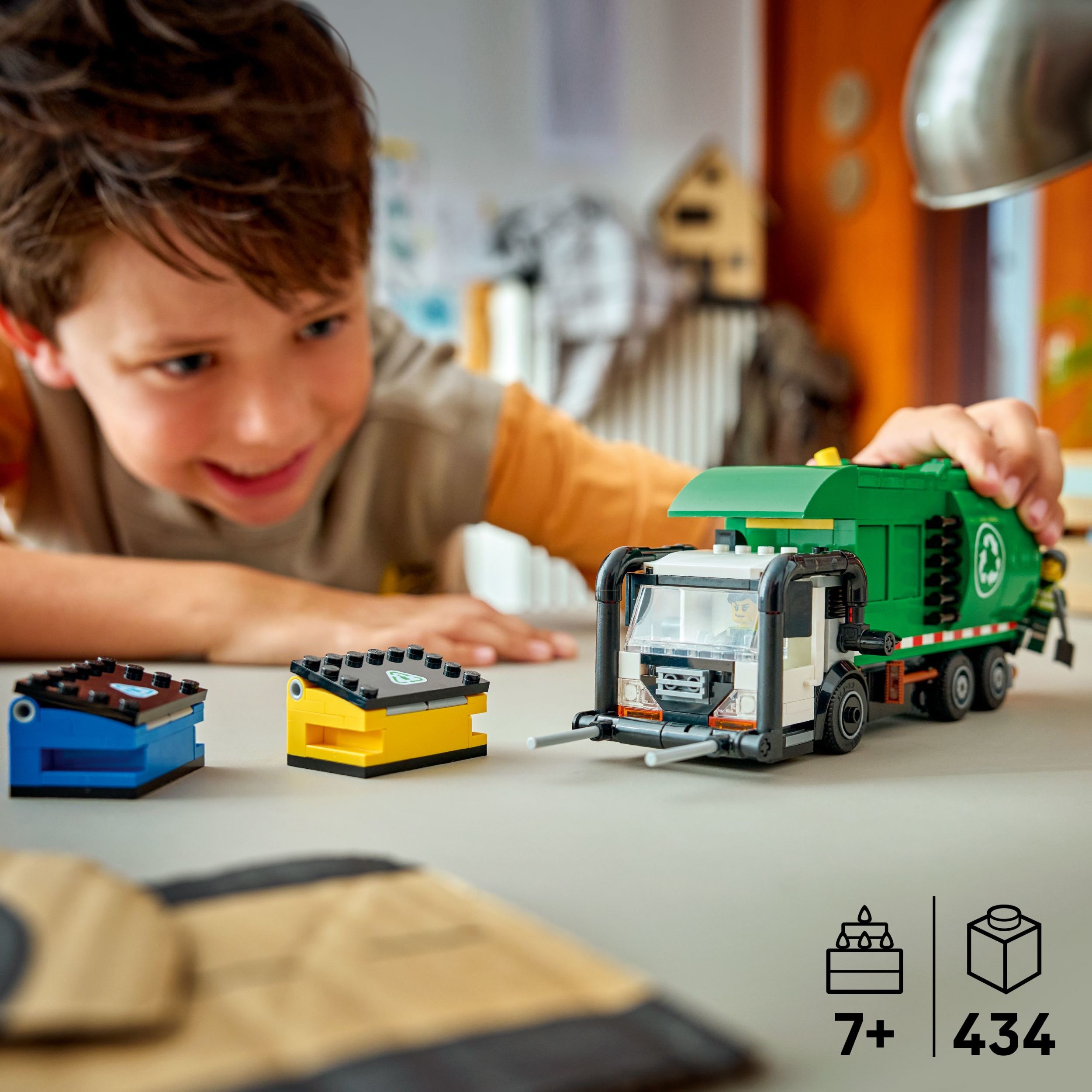 LEGO City Le camion de recyclage – Camion jouet pour enfants 60495