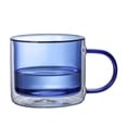 thumbnail image 2 of Amzcrzy Cups Double-Layered Colored Glass Cup Colorful Glass Cups Coffee Cups Coffee Mug, 2 of 5