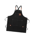 thumbnail image 2 of Elodie Canvas Apron Versatile Adjustable Strap Work Apron for Painting Salon Waiter black, 2 of 8