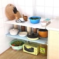 thumbnail image 3 of DOLITY 2 Pcs Organisateur d'Étagère en Métal Robuste, Étagère de Garde-Robe Extensible et Tige, Gain de Place, 3 of 9