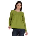 thumbnail image 1 of Moomaya Haut en Dentelle Style Victorien pour Femmes Manches Longues Tunique Décontractée Unie, 1 of 6