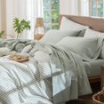 thumbnail image 1 of Bedding Sheet Set Washed Cotton Linen Like Textu Breathable Durable Soft Comfy (Dark Orange Queen), 1 of 6
