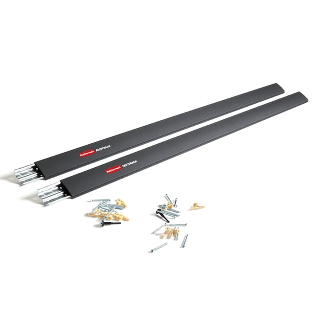 Rubbermaid FastTrack Wall Mounted Storage and Organization System Rail Horizontal 48" 2-Pack Holds up to 1750 pounds Each Rail fo
