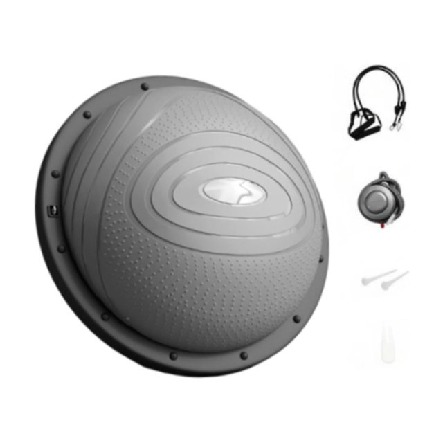 Almencla Balance Ball Multipurpose Lightweight AntiSlip for Indoor Outdoor Planks Gym gray
