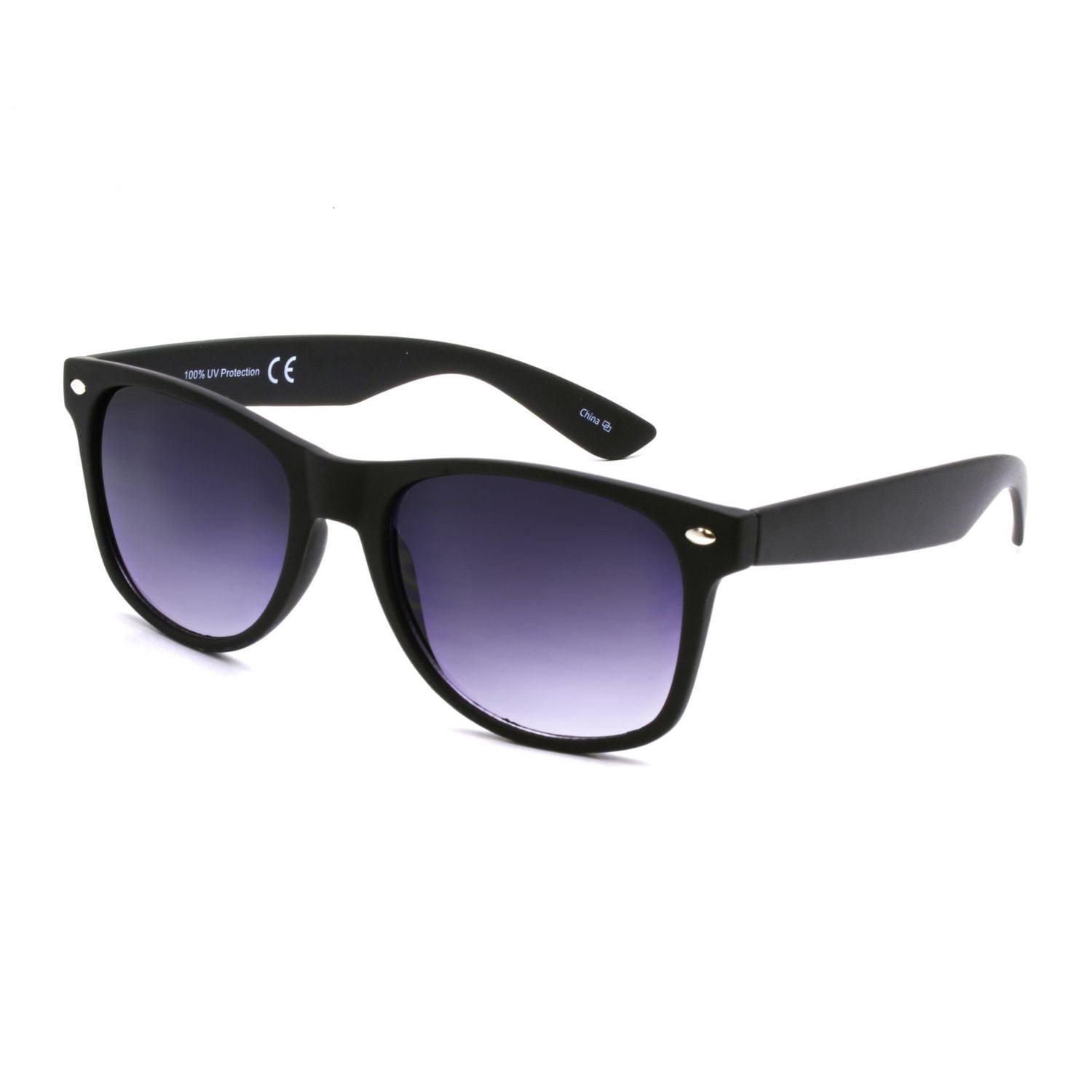 TropicCal Black Square Sunglasses