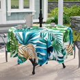 thumbnail image 5 of Nappe d'Extérieur Imperméable avec Trou pour Parasol pour Table Ronde 60x60 Pouces Nappe de Patio Forêt Tropicale avec Fermeture Éclair, 5 of 5