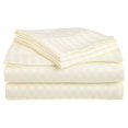 thumbnail image 1 of Home Design 1800 Series Ensembles de Draps Rayés d'Hôtel Luxueux (Simple, Ivoire), 1 of 1