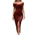 thumbnail image 1 of Robes de Bal de Soirée pour Femmes Chaud Estampage Paillettes Mince Fourreau Fendue Robes de Retour Robes, 1 of 8