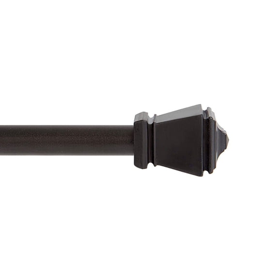 Mainstays Café Window Curtain Rod 28-48" - Black
