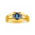 thumbnail image 1 of RYLOS Mens Rings 14K Yellow Gold Classic Design 7X5MM Oval Gemstone & Diamond  Alexandrite June Birthstone Ring Size 10, 1 of 7