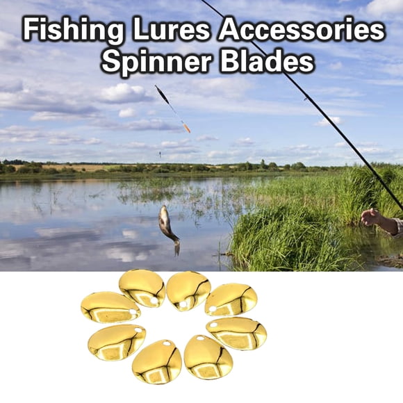 50 Pcs Lames Pivotantes Couleur Vive Rotation Facile Finition Lisse Applications Larges Antirouille Attracteur de Pêche Cuillère de Pêche Compacte Lames Pivotantes Équipement de Pêche