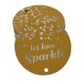 thumbnail image 1 of Inkdotpot Silver Foil Paper Hang Tags Let Love Sparkle Wedding Favor Tags 50 Pieces, 1 of 1