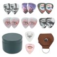 thumbnail image 2 of Guitar Picks, 13 Pcs Medium Celluloid Guitar Plectrums With Storage Box Instrument Accessories For Electric Guitar, Classical Guitar, Bass Guitar, Acoustic Guitar And Ukulele, 2 of 8