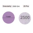thumbnail image 2 of Unique Bargains 25 Pack 1-Inch Purple Sanding Discs 2500 Grits Hook & Loop Professional Aluminum Oxide Sandpaper Mini Size, 2 of 5