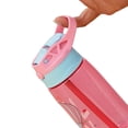 thumbnail image 3 of 480ML Water Bottle for School Kids Girls Boys  Portable Cartoon Patterns Print Water Bottle with Straw for Toddler Kids, 3 of 5
