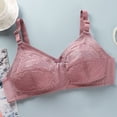 thumbnail image 4 of Minimizer Bras for Women Plus Size Comfortable Wireless Fashion Lace Full Coverage Firm Hold Non Padded Bra, 4 of 4