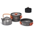 thumbnail image 1 of Batterie de Cuisine Camping Randonnée Ensemble de Batterie de Cuisine Extérieur Portable Ensemble de Batterie de Cuisine de Pique-Nique Casserole en Alumine Poêle à Frire Ensemble Accessoire de Cuisine de Voyage, 1 of 6