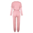 thumbnail image 4 of Yuyuzo Womens Casual Solid Color Set Sweatsuit Pullover Jogger Pants Two Piece Outfit Tracksuits, 4 of 6