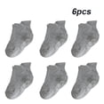 thumbnail image 4 of 6 Pieces Kids Stockings Socks with Nice Elasticity Comfortable Wearing Simple Style Good Craftsmanship Hose Keep Crawing light gray 14-16, 4 of 6