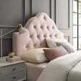 thumbnail image 4 of Modway Sovereign Full Diamond Tufted Performance Velvet Headboard, Pink, 4 of 8
