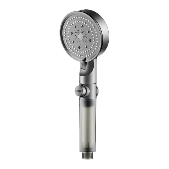 yulier Pomme de Douche, Pomme de Douche Haute Pression avec Douchette, 5 Modes de Jet, Adoucisseur d'Eau Dure Pomme de Douche Filtrée avec Filtre au Charbon