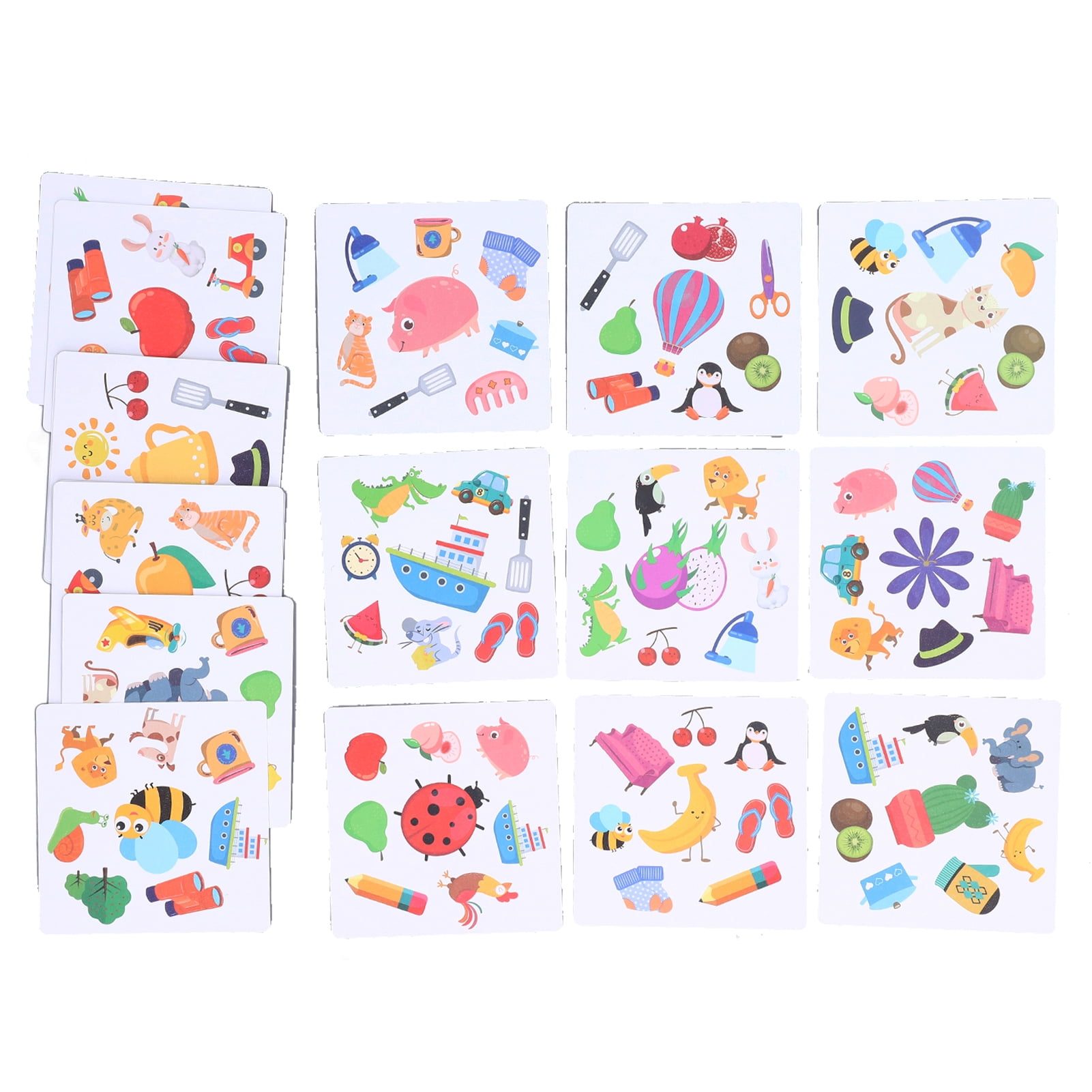Flip Card Game, Paper Early Learning Memory Card Matching Card Games  For Daily Playing For Kids