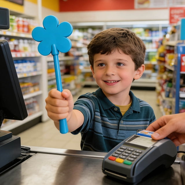 GFHFHITJ With Magic Wan A Heart-shaped Card Payment Wand Can Unlock The Future Of Consumption.