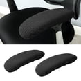 thumbnail image 2 of Elastic Chair Armrest Covers Office Desk Chair Pads Elbow Arm Rest Protectors Black, 2 of 8