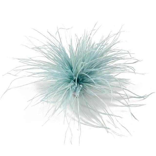 HLONK Feather Brooch Feathers Corsages Cloth Decorations Ostrich Feather Material