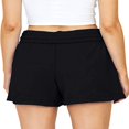 thumbnail image 2 of Women Loosing Sports Shorts Solid Color Elastic Waist Sweatpants, 2 of 6