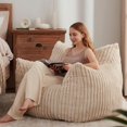 thumbnail image 5 of Giant Bean Bag Chairs  Large Comfy Fuzzy Bean Bag Sofa Chair with Filling Big Faux Fur Beanbag Armchair for Bedroom Living Room Reading Gaming, 5 of 5
