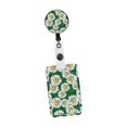 thumbnail image 2 of Bunblic Support d'Identité avec Pince Rétractable Motif Floral Crédit Vertical pour Employé de Bureau Accessoires Légers A, 2 of 8