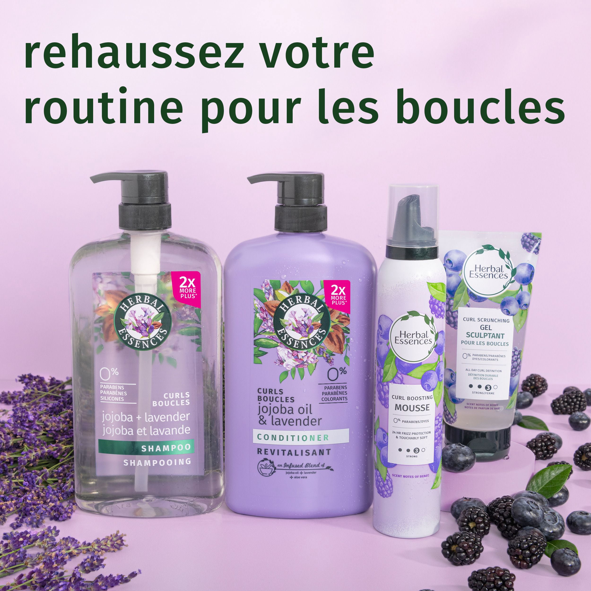 HERBAL ESSENCES Boucles JOJOBA et Lavande Shampooing