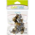 thumbnail image 1 of Eyelet Outlet Shape Brads 12/Pkg-Zebra, Lion & Tiger, 1 of 2