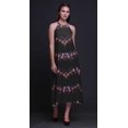 thumbnail image 4 of Bimba Robe Teinture sur Nœuds Décontractée Longue Dos Nu à Col Licou pour Femmes, Robe de Plage Imprimée - X-Grand, 4 of 6
