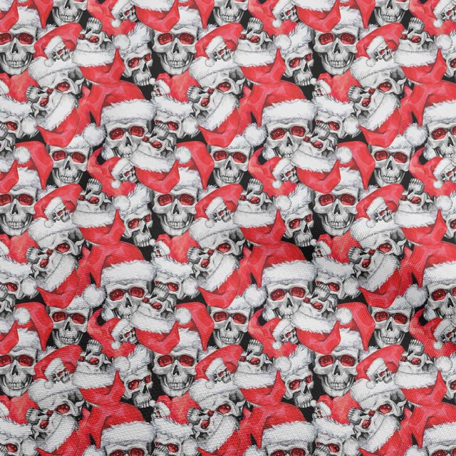 oneOone Rayon Red Fabric Skull Craft Projects Decor Fabric Printed By The Yard 56 Inch Wide
