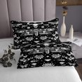 thumbnail image 3 of Erosebridal Vintage Moth Coverlet Set Twin, Boho Flower Butterfly Bedding Set, Gothic Style Decor, 2-Piece, 3 of 5