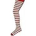 thumbnail image 3 of Jefferies Socks Big Girls'  Stripe Tights, Red/White, 8-10 Years, 3 of 4