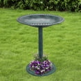 thumbnail image 2 of Garden Bird Bath Lightweight Decoration Birdbaths for Lawn Balcony Backyard green, 2 of 8