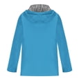 thumbnail image 3 of AherBiu Manteau de Pluie pour Femme avec Capuchon, Coupe-Vent Léger Ajustable, Imperméable, Randonnée, Voyage, Vêtement d'Extérieur, 3 of 4