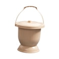 thumbnail image 4 of Esquirla Chamber Pot Night Urine Container Spittoon with Lid for Home Car Kids Adults Khaki L, 4 of 8