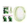 thumbnail image 3 of Bunblic Clear Figure Display Bag,PVC Doll Display Case,Zipper Closure Tiny Doll Pouch Small Doll Storage Bag for Mini Dolls Figures green, 3 of 7