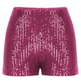 thumbnail image 4 of Yuyuzo Women's High Waisted Sequin Shorts, Solid Color, Large, 4 of 7