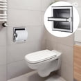 thumbnail image 4 of veasfak Wall-Mounted Toilet Paper Holder Paper Roller Racks Organizer Wipe Paper Storage A, 4 of 9