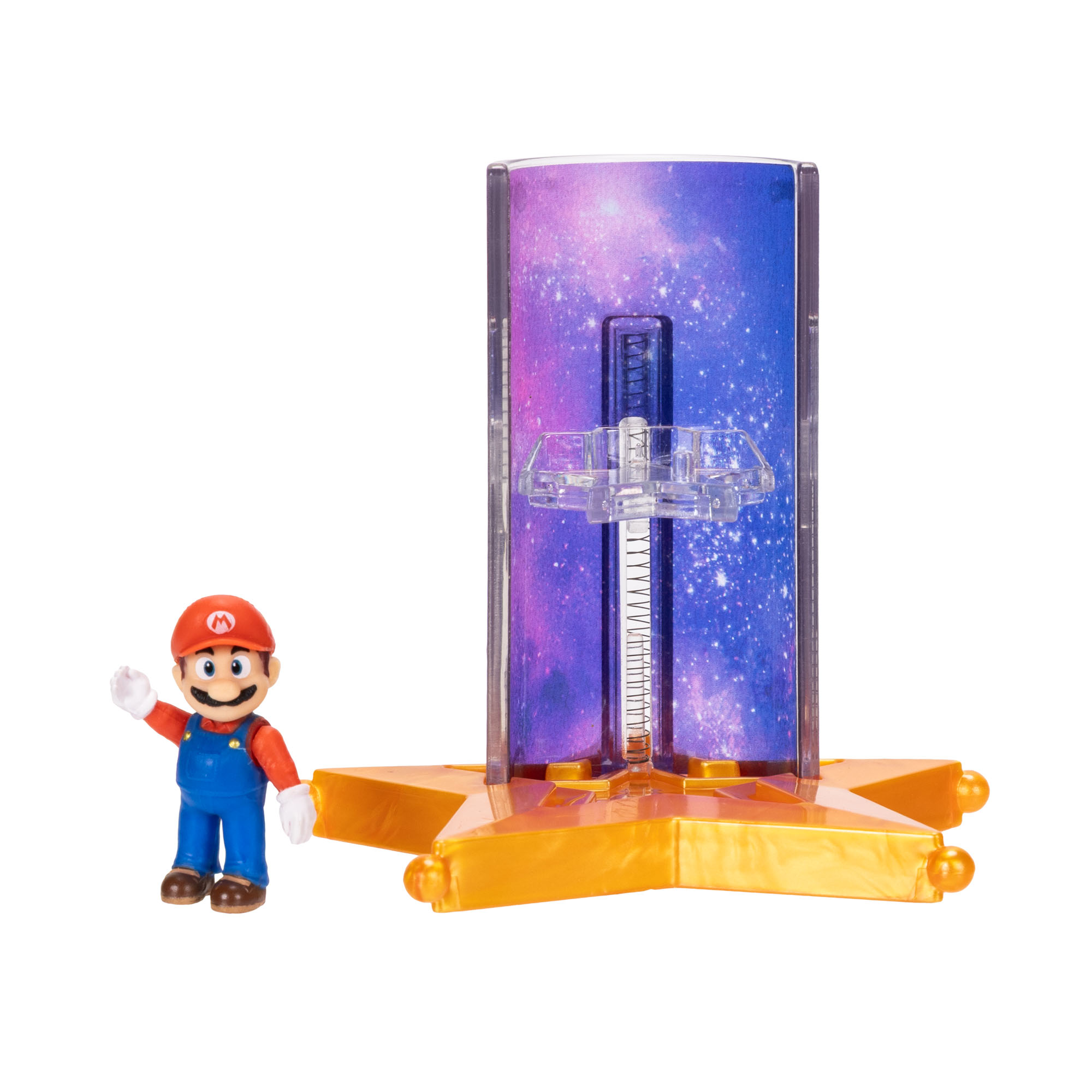 Super Mario Galaxy, Le Film – Figurine 1,5 po avec accessoire Lance-étoiles - Mario