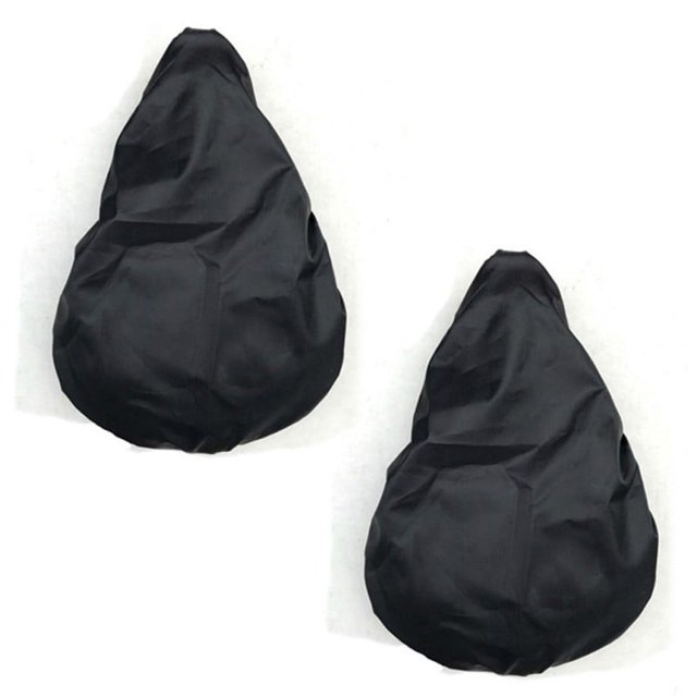 MYG 2 Pcs Housses de Selle de Vélo Imperméables Protection de Selle Housses de Pluie Élastiques en Noir, Conçues pour Protéger les Sièges de Vélo de la Saleté, de la Boue et de la Pluie. Comprend un Système d'Étirement Élastique pour un Ajustement Sécuritaire sur la Plupart des Sièges. Fait d'Un Matériau Imperméable durable, Lavable et Réutilisable. Idéal pour la Protection du Siège de Vélo Lors du Stationnement Extérieur.