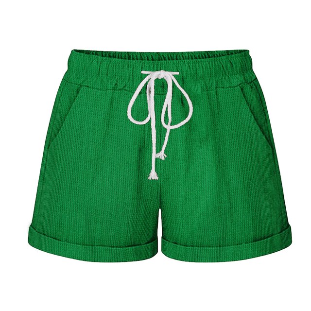 Birdeem Shorts for Women Womens Fashionable Solid Color Three Way Pants with Drawstring Shorts